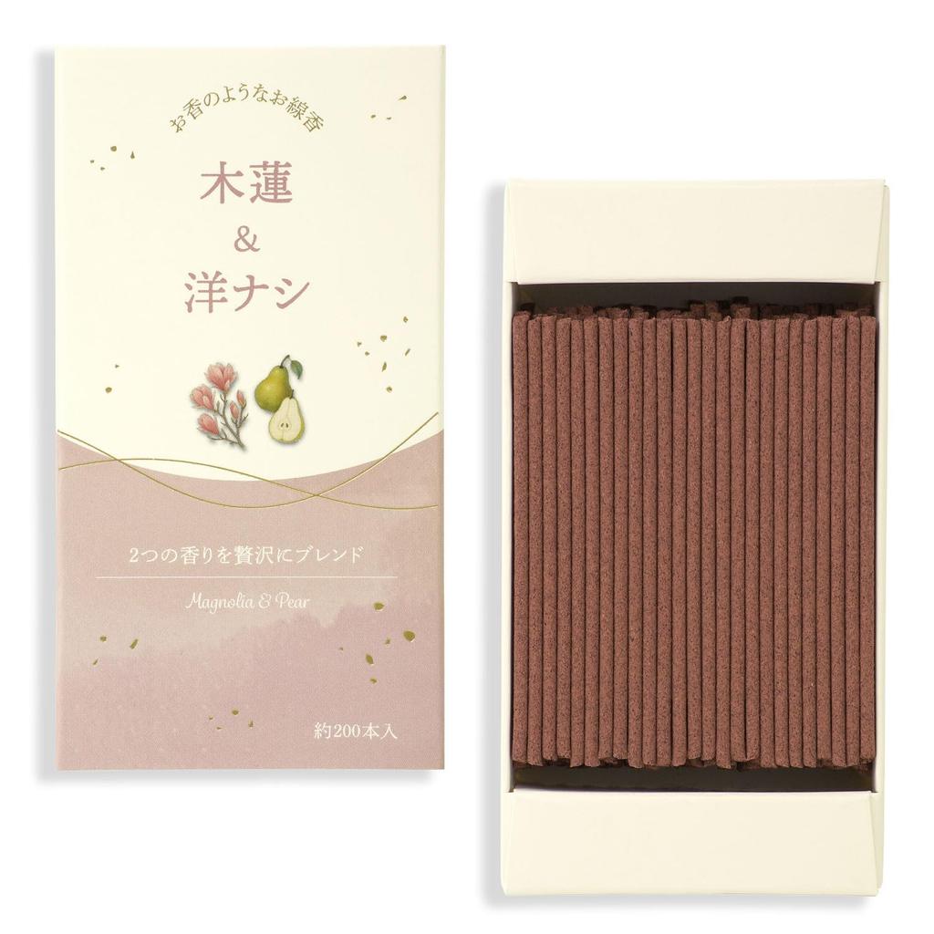 Kameyama Incense Sticks 50g 200 Low (Magnolia & Pear), Approx. (Approx. sticks), Smoke.
