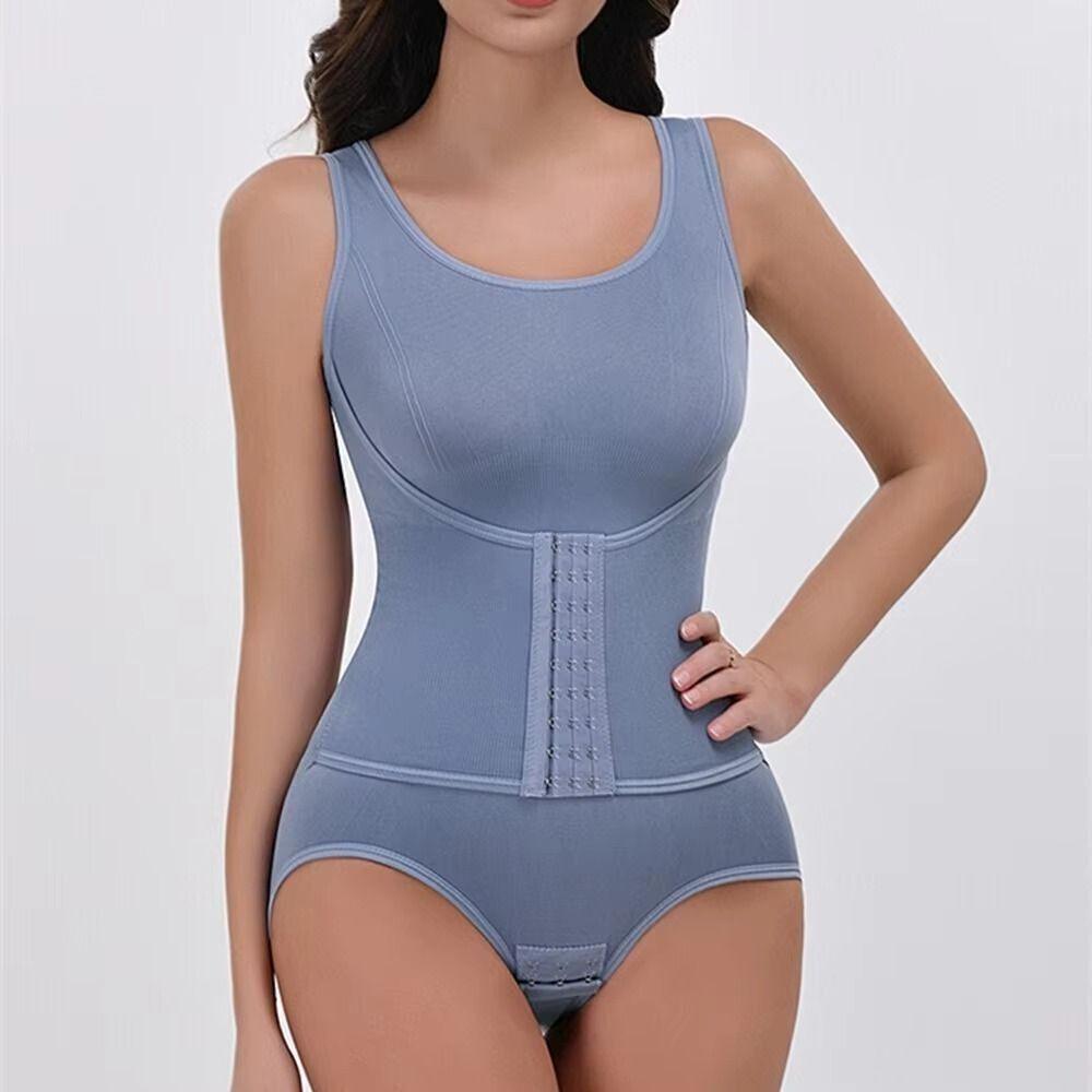High Compression Womens' Waist Trainer Multi-rows Hook Postpartum Slimming Sheath  Shapewear