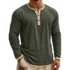 Men's Solid Color Button Down Long Sleeve Tops Men's Casual Fashion Long Sleeve Tops