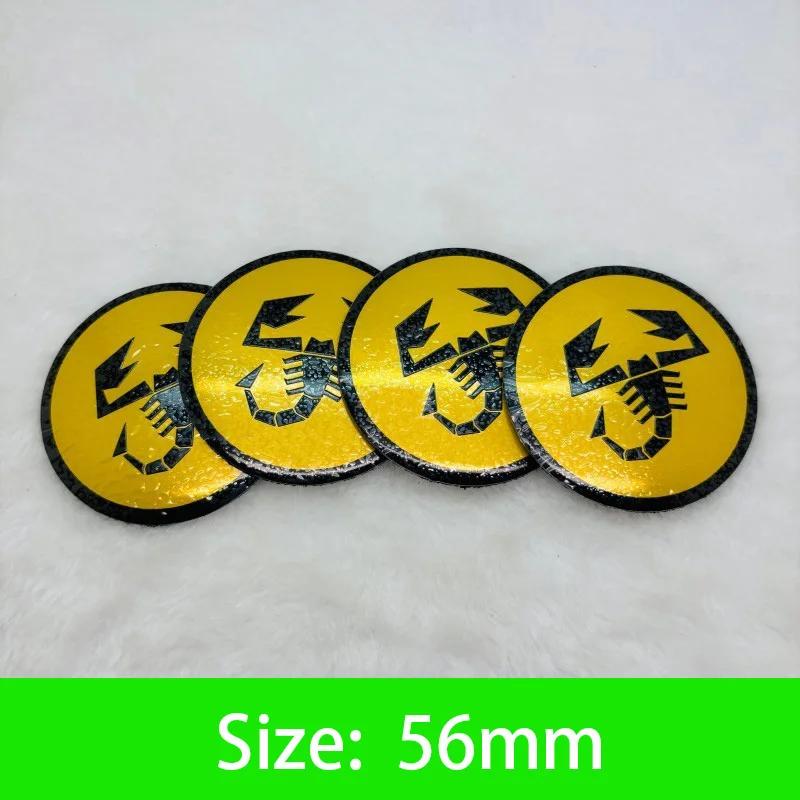 56-65mm Car Wheel Center Hub Cap Emblem Sticker Accessories For Fiat Abarth 500 Tipo FR Punto Ducato Stilo Palio Pondo Bravo