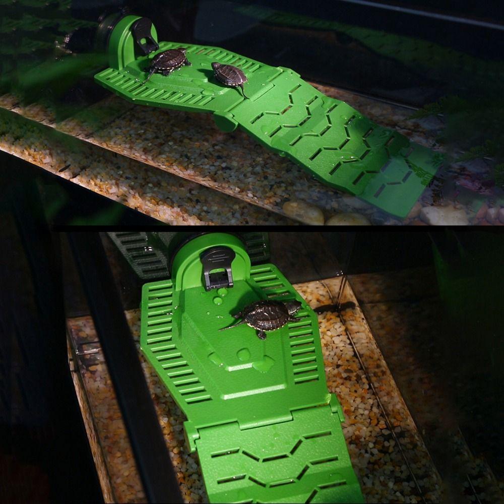 Folding Turtle Basking Ramp PVC Turtle Basking Platform Turtle Resting Terrace For Turtles Frogs