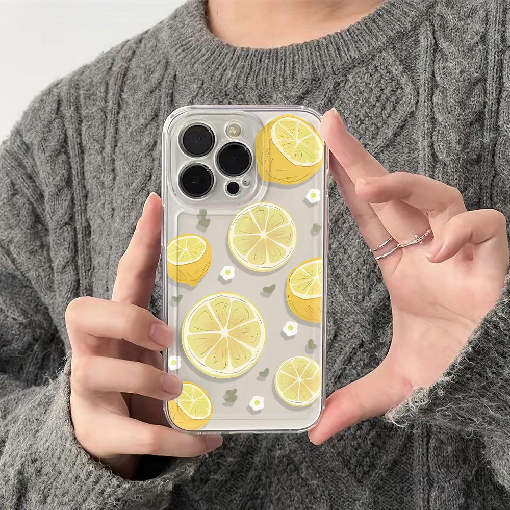 Soft Phone Case For Samsung A24 A25 5G A34 A54 A55 S24 S25 S25 Plus Anti Shock Fresh Lemon Slices Premium Summer Fresh Cover