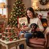 Weihnachtsgeschenk 2026 Dackel Adventskalender, 3D Countdown Sammlerstück-Ornament-Set, Niedliche Figuren-Sammlung mit 24 Mini-Hundefiguren,