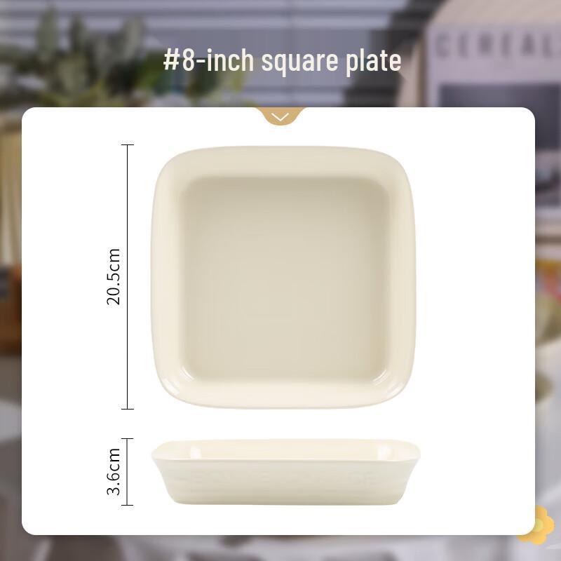 Jitianjiang Cream Yellow Ceramic Dinnerware Set