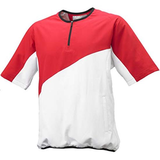 

Short Sleeve Shirt Cross Training Short Sleeve Half ZIP Red x White Japan L to Japanese size [SSK] Men s (2010) (equivalent L)