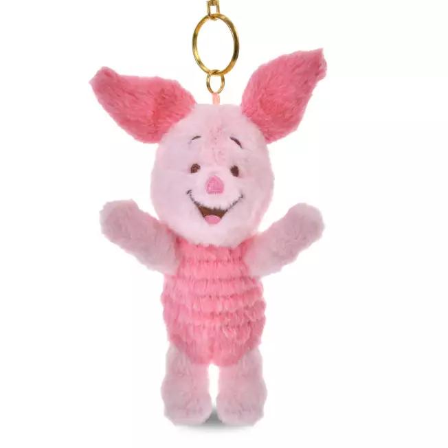 Disney Piglet Reversible Plush Keychain ( WHITE POOH ) Japan NEW Disney Store