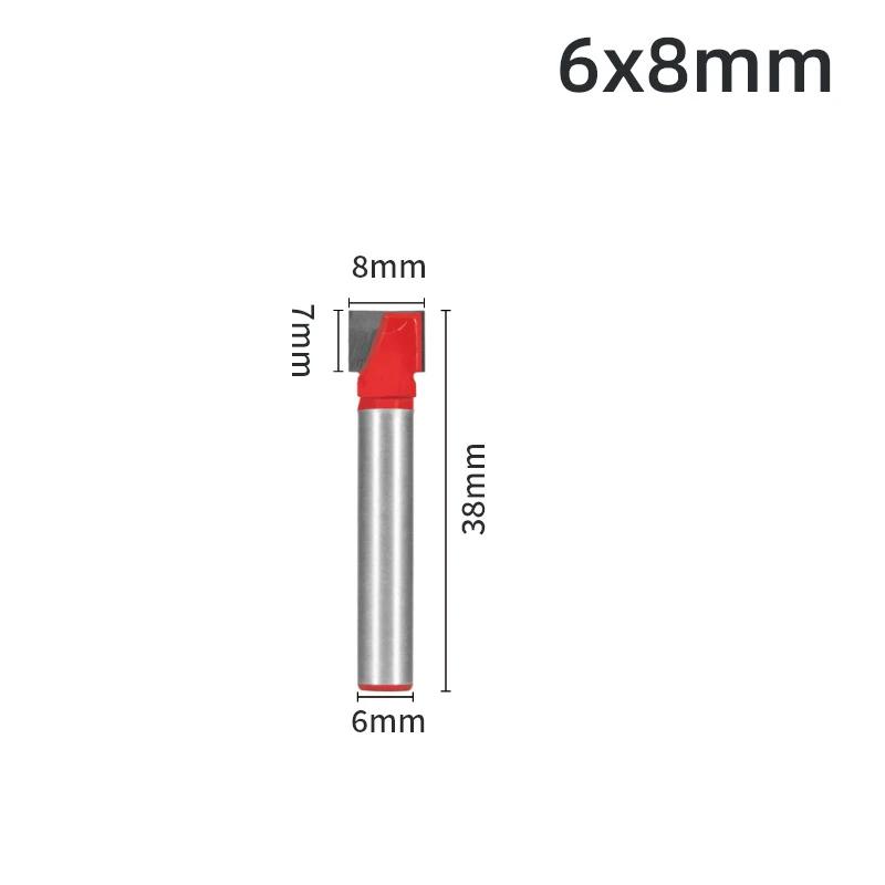 

1 шт. 6/8 мм хвостовик чистка дна гравировальная фреза деревообрабатывающий инструмент цельный твердосплавный деревообрабатывающий фреза концевая фреза 8/22/28/32 мм 6x8x7mm