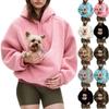 Damen Oversized Kapuzen-Fleece-Sweatshirt in Alpakamischung Lockere Passform Langarm Pullover Winter Freizeitkleidung