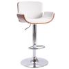 Day and Night - Day and Night White Synthetic Leather Kitchen Stool