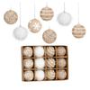 12pcs/box 7CM Christmas Tree Ball Snowflake Foam Ball Crafts New Christmas Ball  Home Party