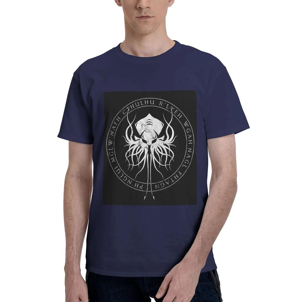 Lovecraft Great Cthulhu Men TShirt Oversized T Shirts Mens Crew Neck Cotton Tees Short Summer Male