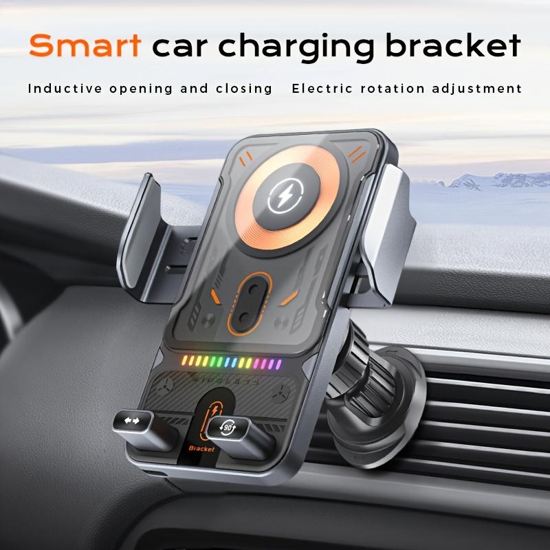

15W Wireless Charging Car Mobile Phone Holder, Electric Induction Opening And Closing, Electric Horizontal And Vertical Screen Rotation Adjustment чёрный