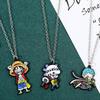 Japanese Anime Monkey D Luffy Pendant Necklace for Cosplay Fashion Jewelry Gift - Fashionable Accessory for Anime Lovers