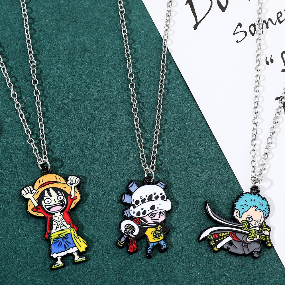 Japanese Anime Monkey D Luffy Pendant Necklace for Cosplay Fashion Jewelry Gift - Fashionable Accessory for Anime Lovers