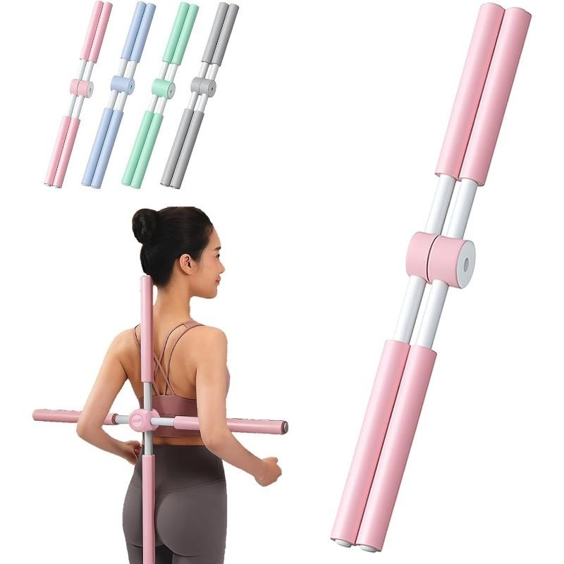 Yoga Posture Correction Bar with Foam Handle - For Back, Neck and Shoulders - Gymnastics Bar for Home, Office and Studio - Adults and Children