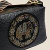 Retro painted auspicious elephant bag women's new versatile pillow women's bag niche texture shoulder cylinder bag