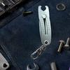 Stainless Steel Thread Gauge Portable Size Checker Keychain, Precise Bolt Sizer Gauge, Nut Bolts Finder Verification Tool