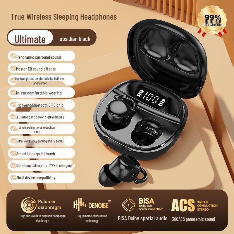 

X62 Wireless Noise-Cancelling Bluetooth Earbuds: 2025 Model for Sleep, Sports, and Gaming