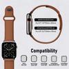 Leather For Apple Watch Bands 44mm 45mm 40mm 41mm 42mm 46mm Genuine Bracelet Correa iWatch Series 11 10 9 6 SE 7 8 Ultra 3 Strap