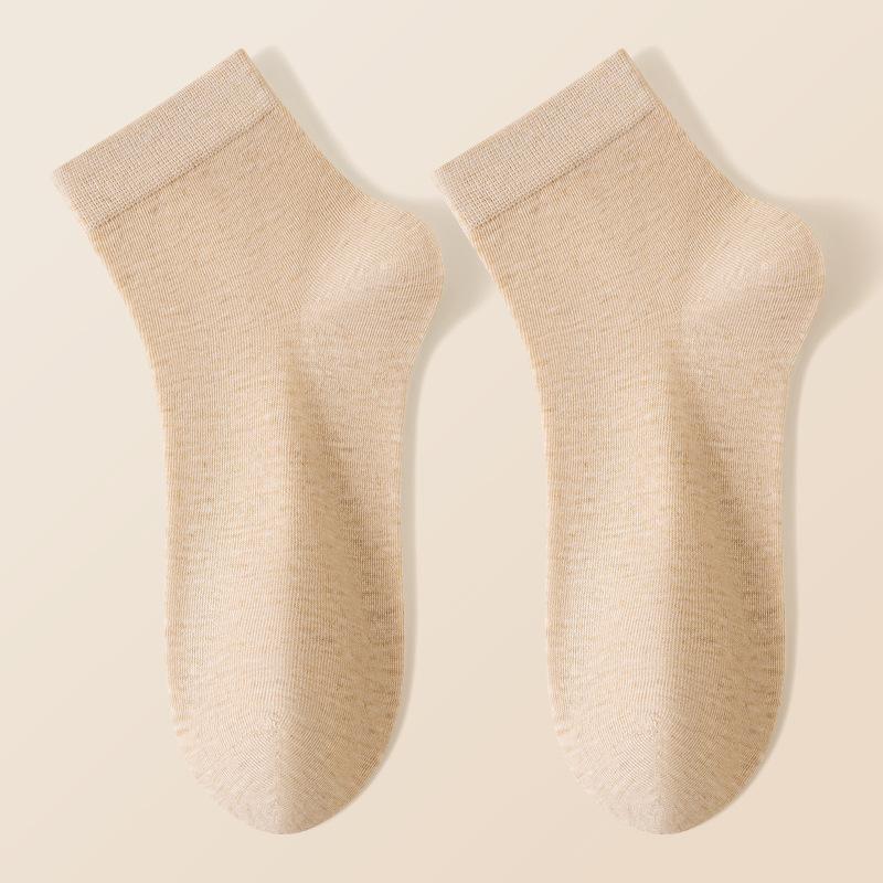 Мужские весенне-летние ультратонкие классические однотонные носки из шерсти 10A с антибактериальным эффектом 1 pair