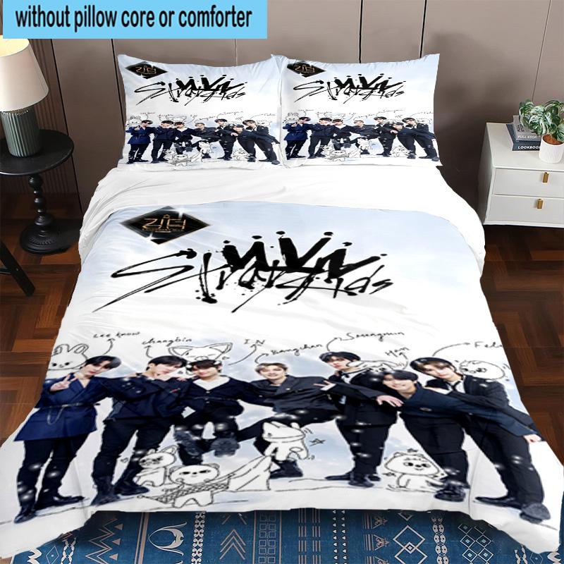 3PCS K-pop Group Performance 3pcs Bedding,Including 3PCS Duvet Cover And 2pcs Pillowcases Perfect for Christmas,Ideal for Bedroom, Dormitory