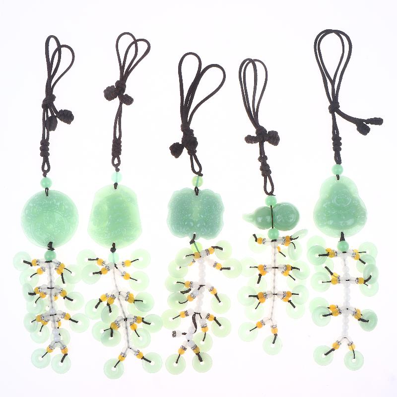 1Pc Chinese Luck Car Accessory Rearview Mirror Pendant Suitable For For Asian Culture Decor & Driving Amulet