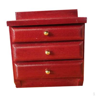 1/12 Móveis em miniatura para casa de bonecas Cama de casal Enfeites para casa de bonecas Acessórios