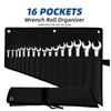 Tool Storage Bag Wrench Tool Roll Up Storage Bag Toolkit Utility Handbag Tools Bag Roll Pouch with Elastic Straps