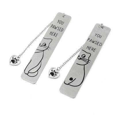 Cute Reading Book Marks Metal Book Lovers Collections Funny Stationery