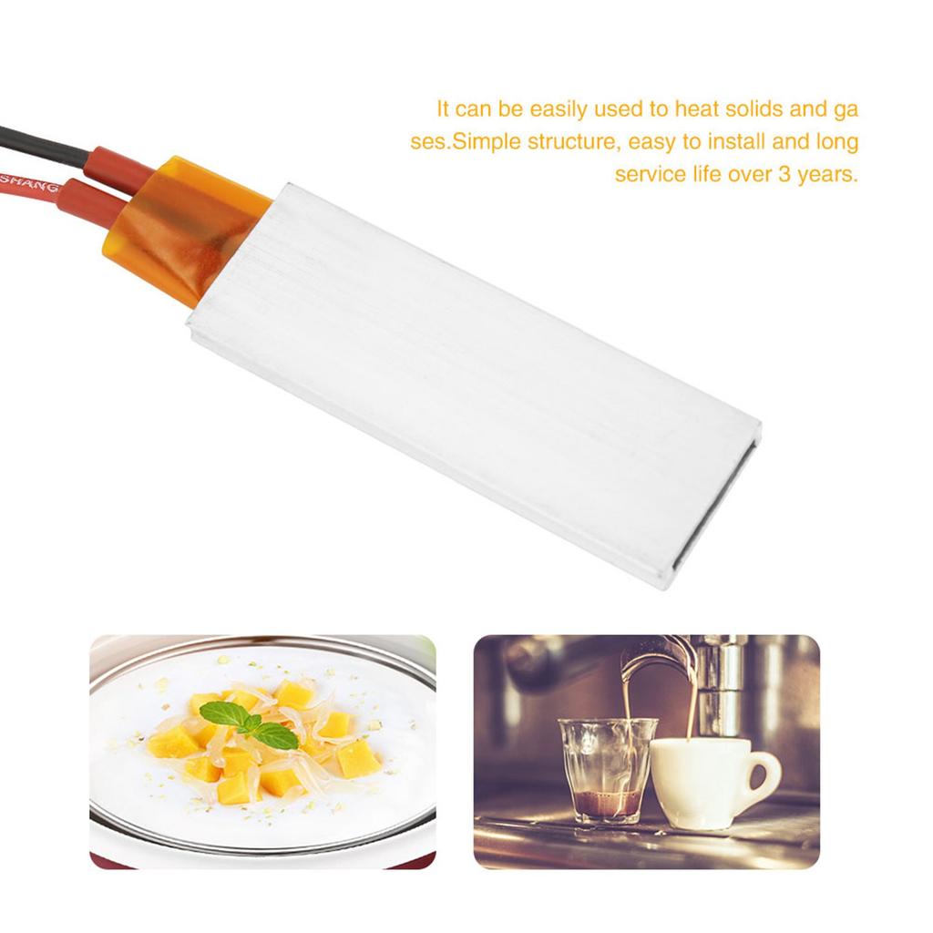 220V 220 celsius  Aluminum Housing PTC Heating Element Plate Thermostatic Heater