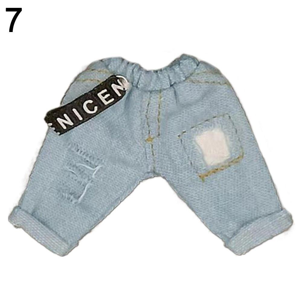 

Accessories for 1/12BJD Dolls Doll Tops Doll Casual T-shirt Blouse Cool Tops Fashion Jeans Pants 7