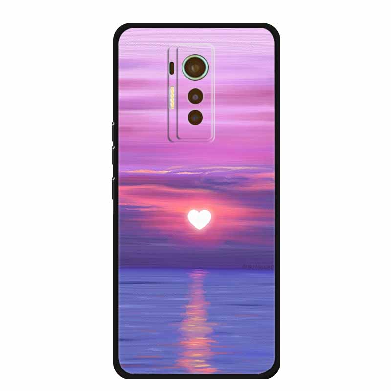 For Tecno Phantom X 2021 Case Luxury TPU Silicone Soft Cover Phone Cases for PhantomX 2021 AC8 Protection Cartoon Bumper Etui