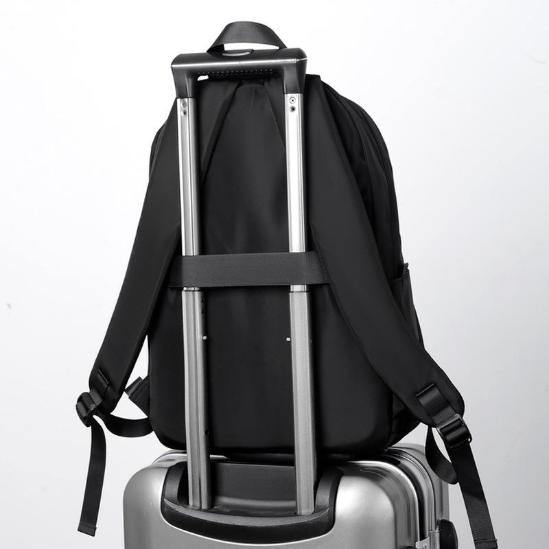 Fashion Backpack Solid Color Large Capacity 15.6 Inch Computer Bag Business Trip Backpack Student Bag