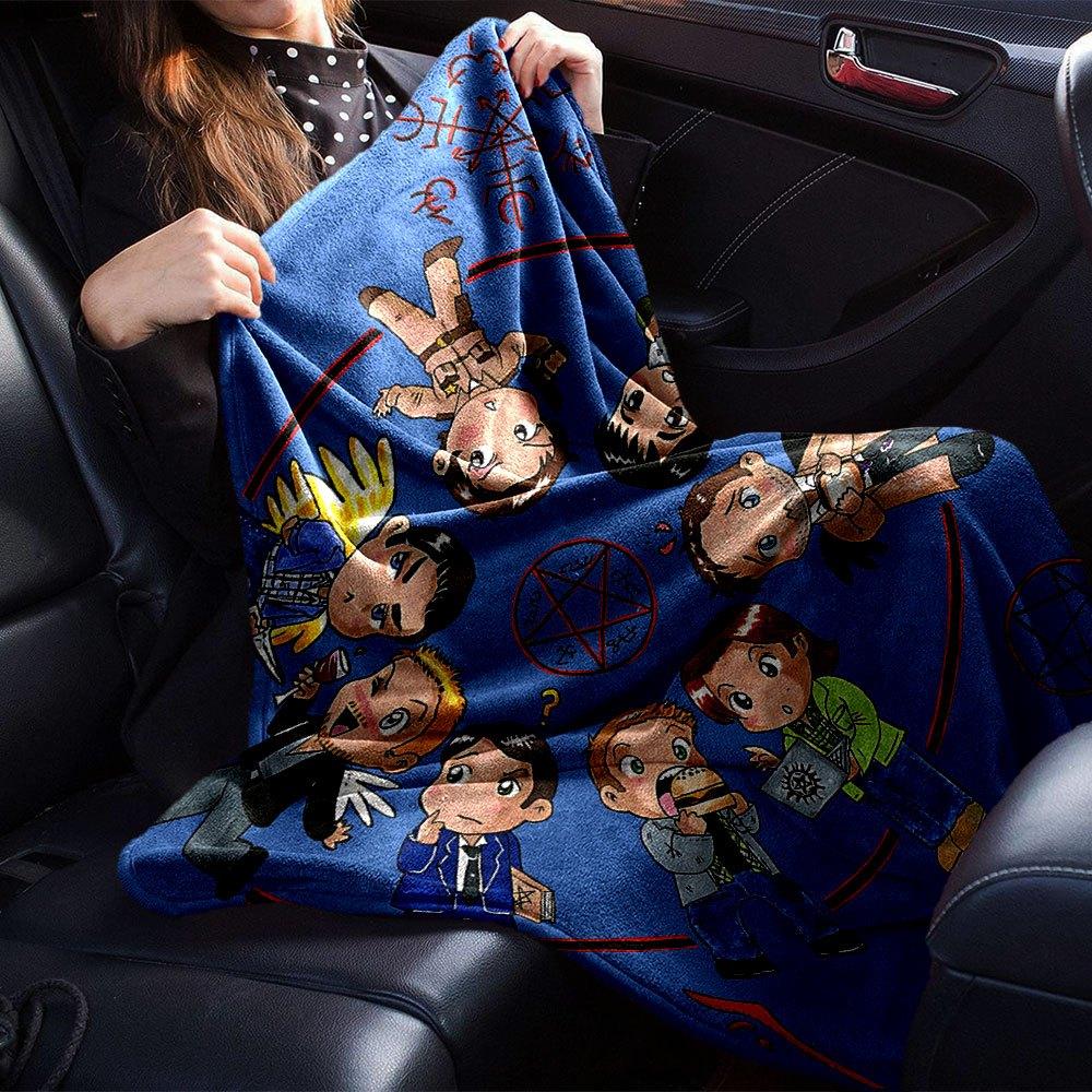 1pc Supernatural 8 Blanket Soft Warm Throw for Home, Office, Travel All Season Cozy Bedding Gift, Office Cozy AccessoryB