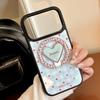 Gilded Blue Plaid Heart Magnetic Phone Case for iPhone 12-17 Pro Max
