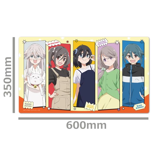 TV anime character rubber Haruno Hanako "mono" mats Satsuki, Anne, Sakurako, & Taisho,