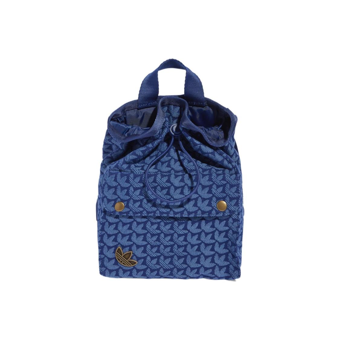 Adidas Originals Trefoil Patched Fabric Backpack Mini Womens Blue Mini