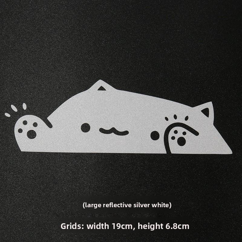 Cat Car Sticker Kitten Knocking on Window Cute Personality for Car Body Bumper Windows Motorcycle Laptop Wall Auto Accessories