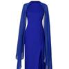 Womens Size Plus Chiffon Mosaic Dress Long Dress Atmosphere Dress Fan Female