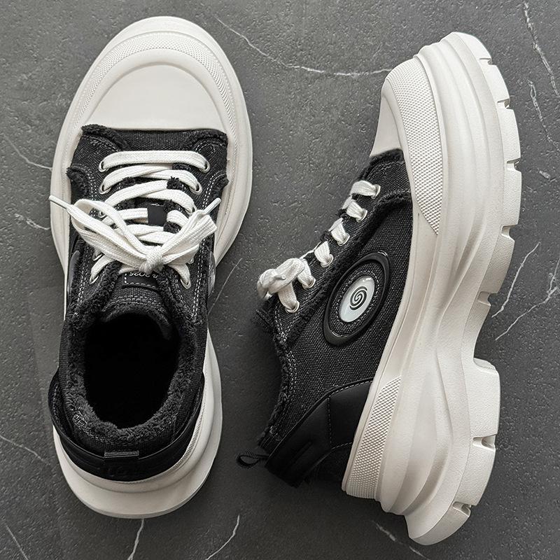 New thick-soled heightened lightweight casual dad shoes breathable canvas shoes trendy shoes