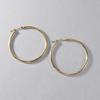 K18 Gold Hoop Earrings 40mm 2mm Width 1 Pair [Speranza] Women's