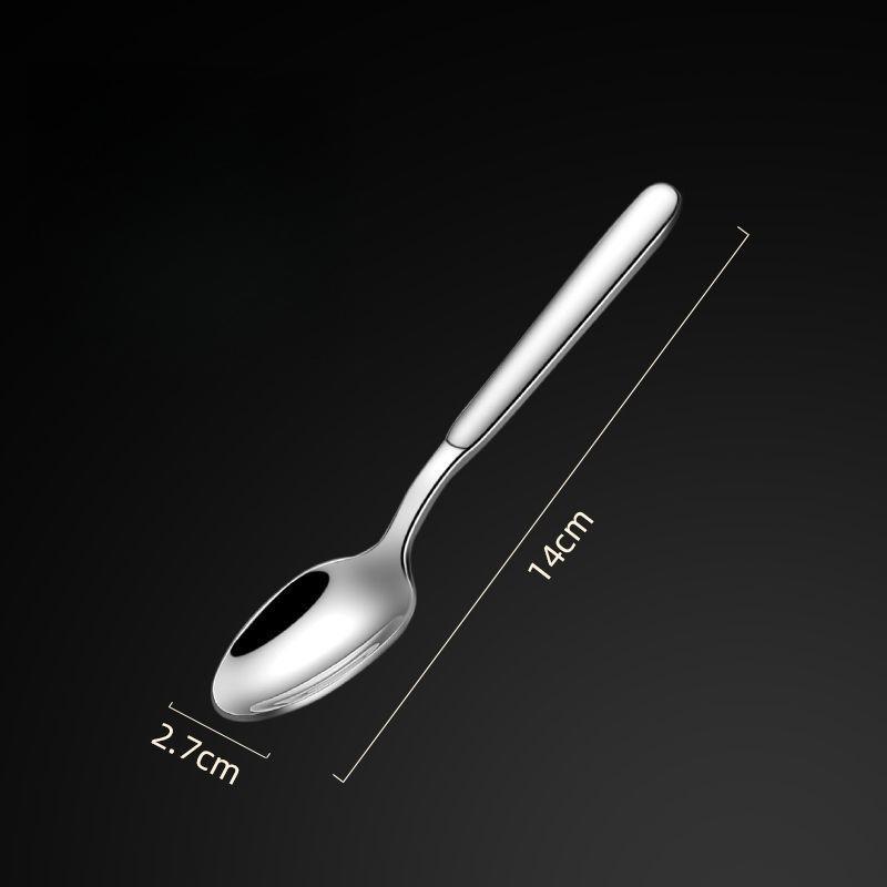1PC Long Handle Pointed Spoon Stainless Steel Thickened Hotel Ice Cream Ice Cream Spoon Tableware Household Goods
