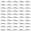 Y91A-400 Pcs Silver Tone Metal Alligator Clip Crocodile Clamps