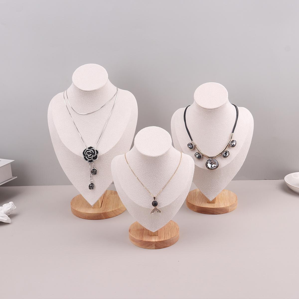 

1 шт., рамка для ожерелья, портретная модель, шейный кулон, ювелирная рамка, шейная модель, рамка для ожерелья, ювелирные изделия, реквизит для фотосъемки S бежевый