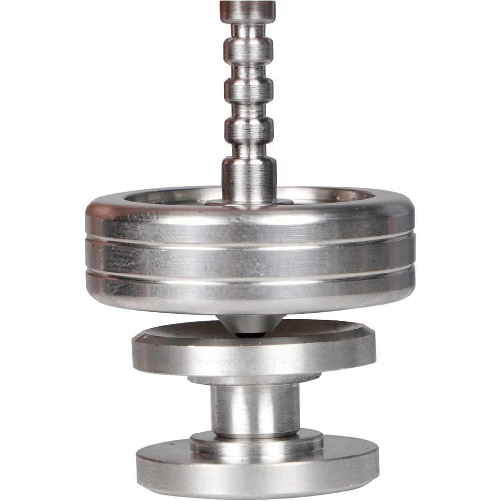 2 in 1 Metallkreisel Fidget Spinner für Erwachsene Kinder Präzisionsspielzeug Gyroskop Geschenk Edelstahl Keramikperle