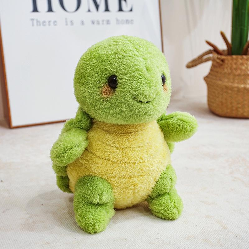 25/30/50cm Lovely Green Tortoise Plush Toy Cute Standing Turtle Pillow Stuffed Soft Animal Dolls for Birthday Valentine's Gift