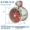 High-Temperature Axial Flow Fan for Paint Booths CN Plug (adapter Included)