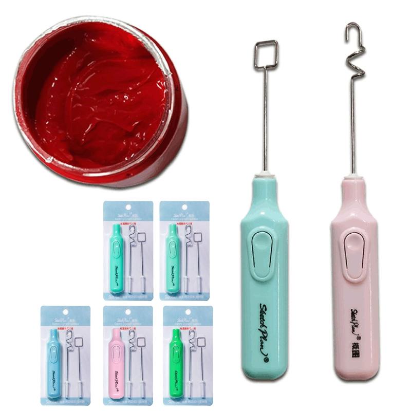 Epoxy Resin Stirrer for Crafts Tumbler Replaceable Electric Tumbler Mixer Handheld Battery Operated Epoxy Mixing Stick