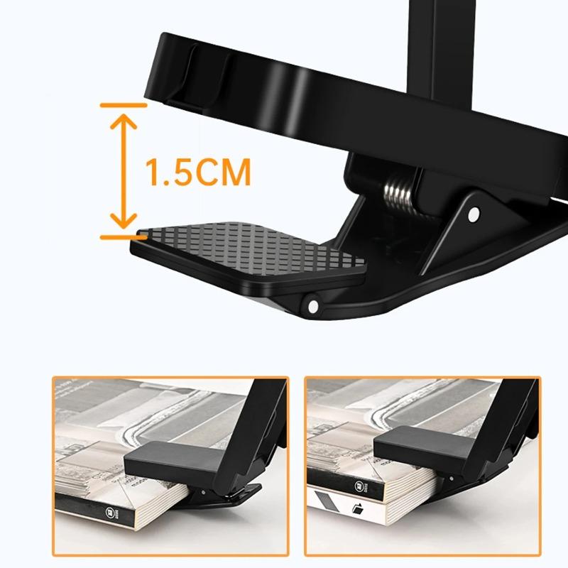 Rechargeable Book Light LED Clip Reading Light 180°Foldable,Portable Clip On Reading Lamp 3 Colors Eye Protection Desk Lamps