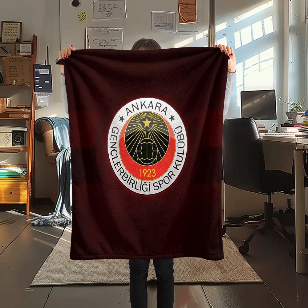Gençlerbirliği S.K.  Print Flannel Blanket, High quality Comfortable for All Seasons, Home Decor, Warmth and Comfort